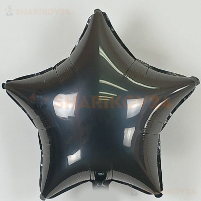 Шар (18''/46 см) Звезда, Черный
